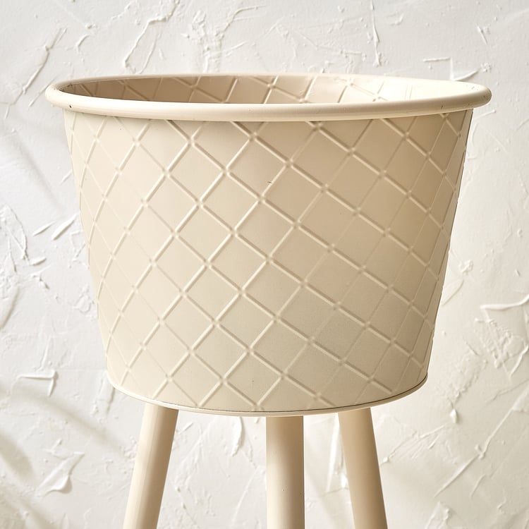 Lets Garden Rustica Metal Floor Planter with Stand