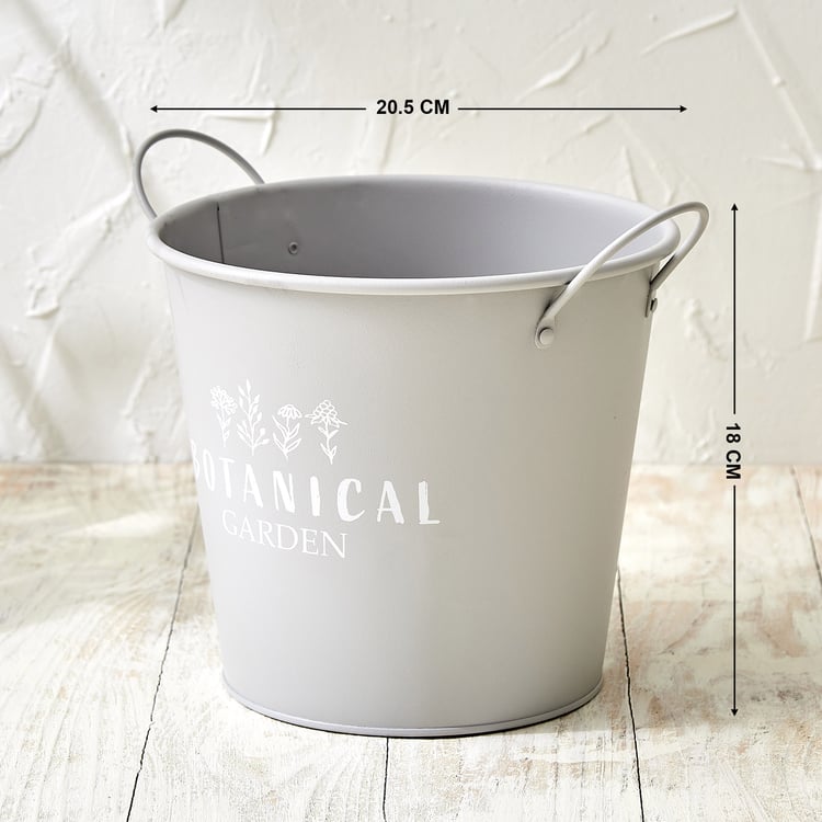 Lets Garden Rustica Metal Planter with Handles