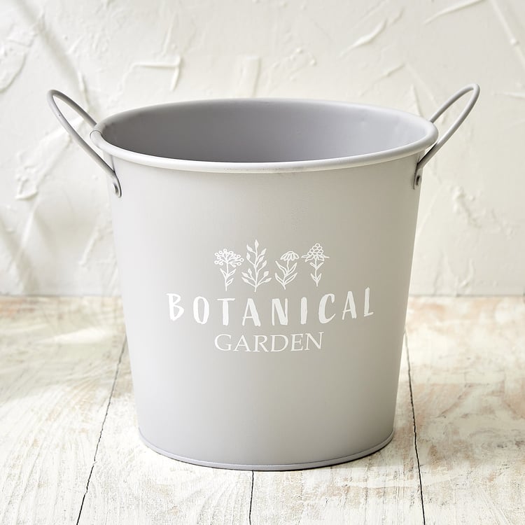 Lets Garden Rustica Metal Planter with Handles