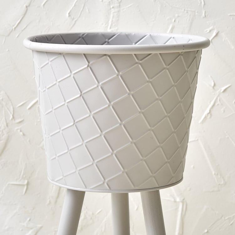 Lets Garden Rustica Metal Floor Planter with Stand