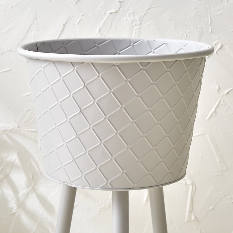 Lets Garden Rustica Metal Floor Planter with Stand