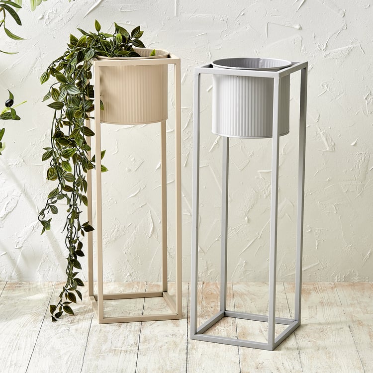 Lets Garden Rustica Metal Floor Planter