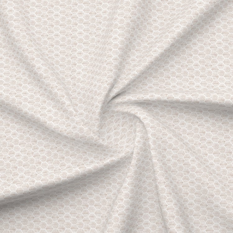 BOUTIQUE LIVING Gardenia Augusta Cotton 300TC Geometric Print 3Pcs Super King Bedsheet Set