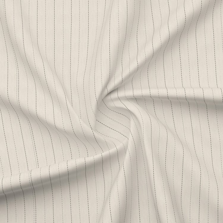 BOUTIQUE LIVING Gardenia Augusta Cotton 300TC Striped 3Pcs Super King Bedsheet Set