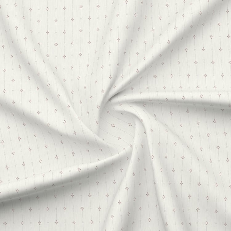 BOUTIQUE LIVING Gardenia Augusta Cotton 300TC Printed 3Pcs Super King Bedsheet Set