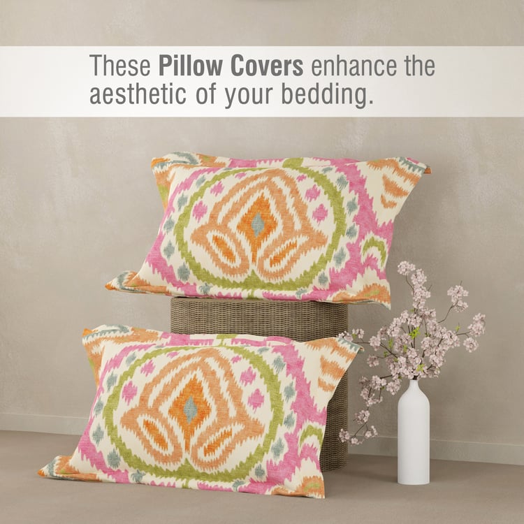 BOUTIQUE LIVING Gardenia Augusta Cotton 300TC Floral Print 3Pcs Super King Bedsheet Set