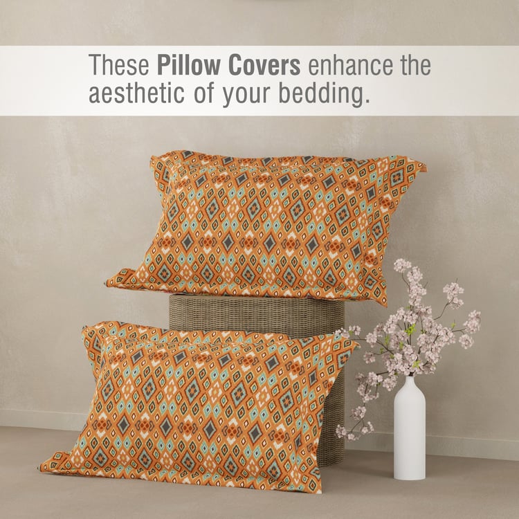 BOUTIQUE LIVING Gardenia Augusta Cotton 300TC Floral Print 3Pcs Super King Bedsheet Set