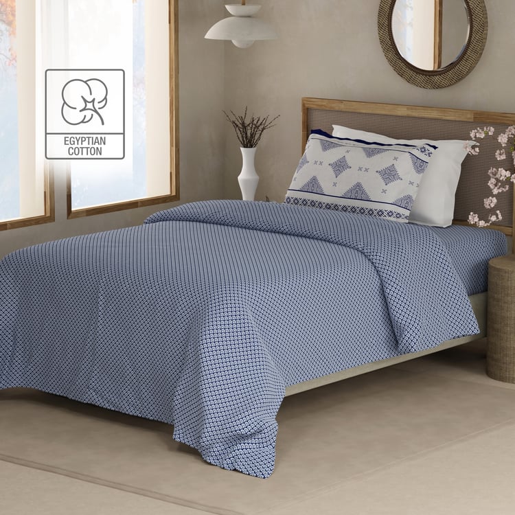 BOUTIQUE LIVING Heritage Walk Cotton 200TC Ethnic Print 2Pcs Single Bedsheet Set