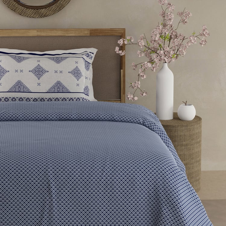 BOUTIQUE LIVING Heritage Walk Cotton 200TC Ethnic Print 2Pcs Single Bedsheet Set