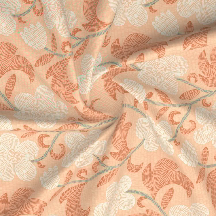 BOUTIQUE LIVING Valatia Cotton 200TC Floral Print 3Pcs Queen Bedsheet Set