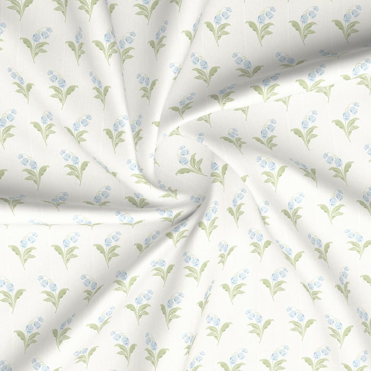 BOUTIQUE LIVING Valatia Cotton 200TC Floral Print 3Pcs Queen Bedsheet Set