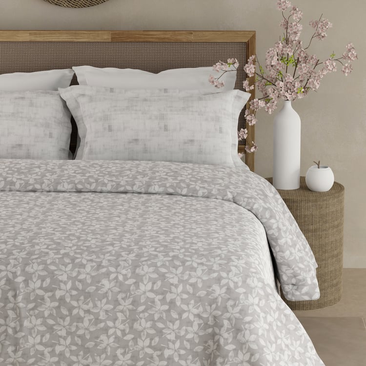 BOUTIQUE LIVING Valatia Cotton 200TC Floral Print 3Pcs Queen Bedsheet Set