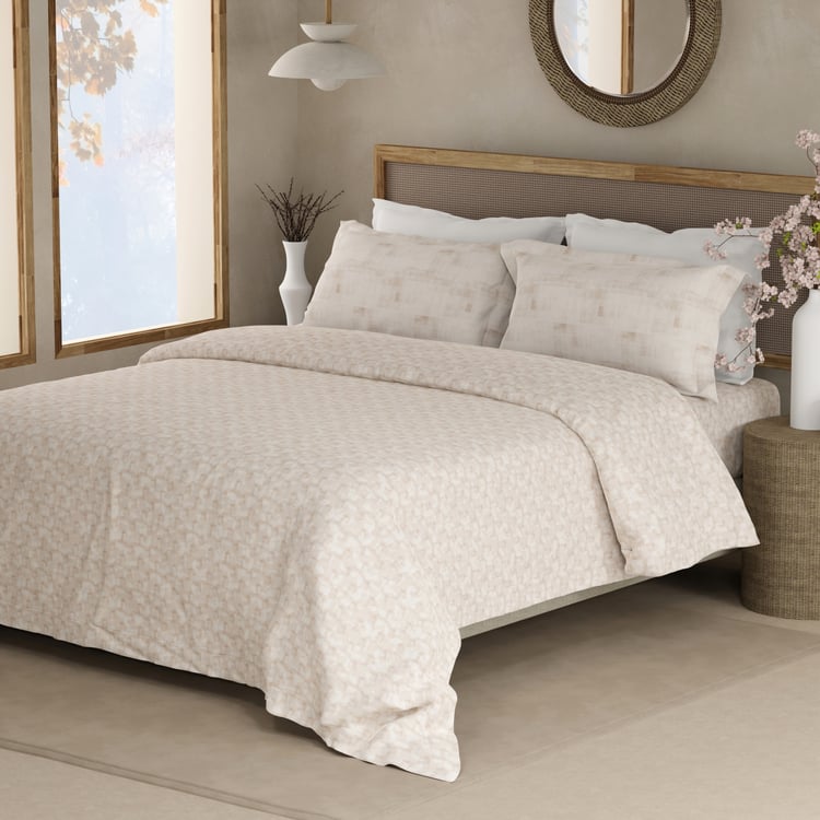BOUTIQUE LIVING Valatia Cotton 200TC Geometric Print 3Pcs Queen Bedsheet Set