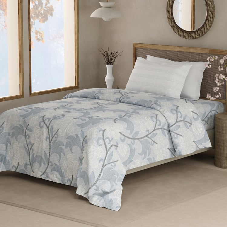 BOUTIQUE LIVING Valatia Cotton 200TC Floral Print 2Pcs Single Bedsheet Set