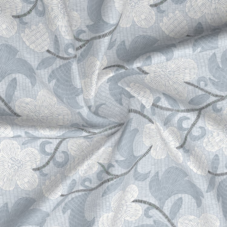 BOUTIQUE LIVING Valatia Cotton 200TC Floral Print 2Pcs Single Bedsheet Set