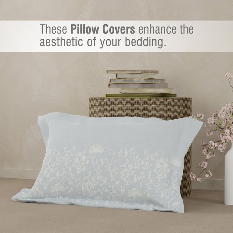 BOUTIQUE LIVING Valatia Cotton 200TC Floral Print 2Pcs Single Bedsheet Set