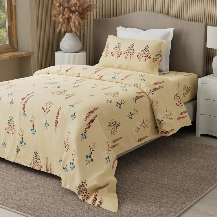 BOUTIQUE LIVING Valatia Karigiri Cotton 200TC Ethnic Print 2Pcs Single Bedsheet Set