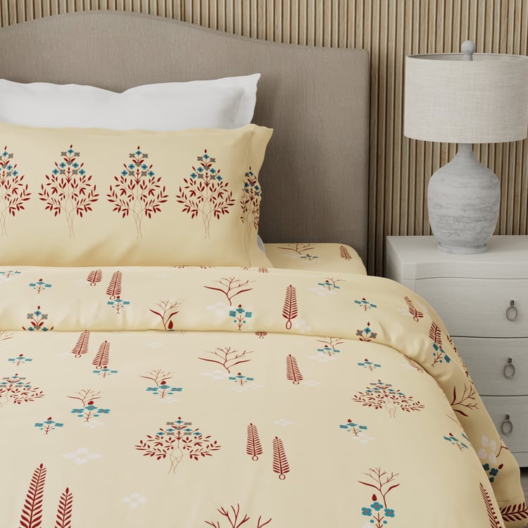 BOUTIQUE LIVING Valatia Karigiri Cotton 200TC Ethnic Print 2Pcs Single Bedsheet Set