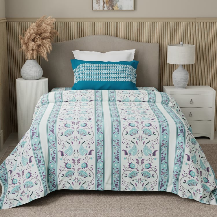BOUTIQUE LIVING Valatia Karigiri Cotton 200TC Ethnic Print 2Pcs Single Bedsheet Set