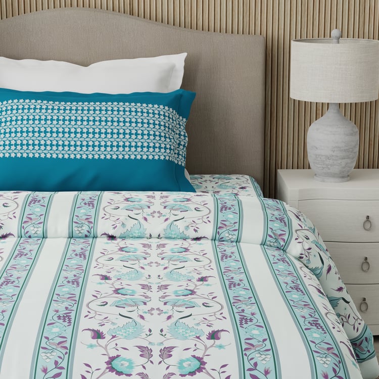 BOUTIQUE LIVING Valatia Karigiri Cotton 200TC Ethnic Print 2Pcs Single Bedsheet Set