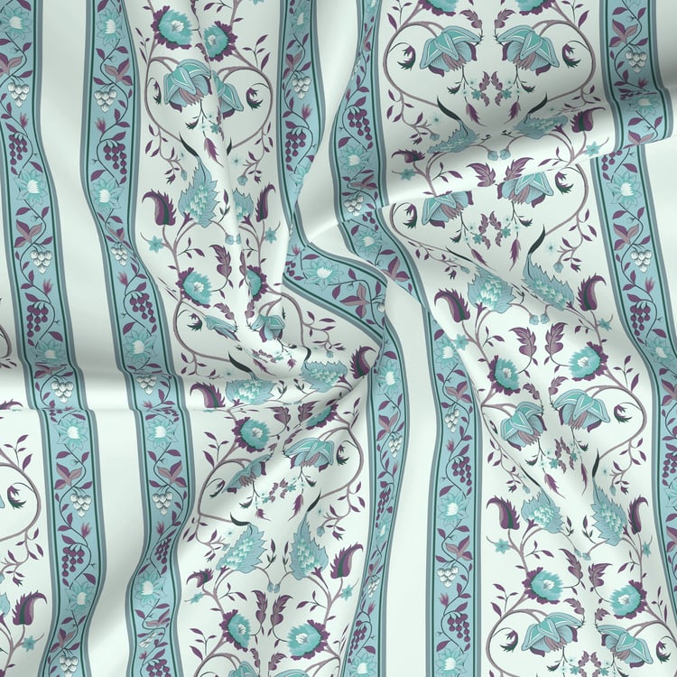 BOUTIQUE LIVING Valatia Karigiri Cotton 200TC Ethnic Print 2Pcs Single Bedsheet Set