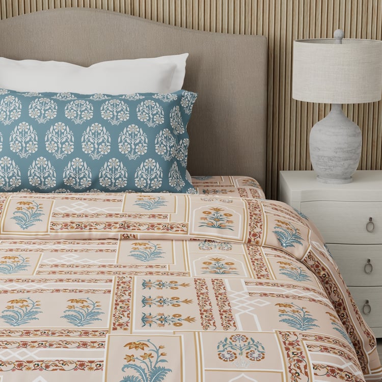 BOUTIQUE LIVING Valatia Karigiri Cotton 200TC Ethnic Print 2Pcs Single Bedsheet Set