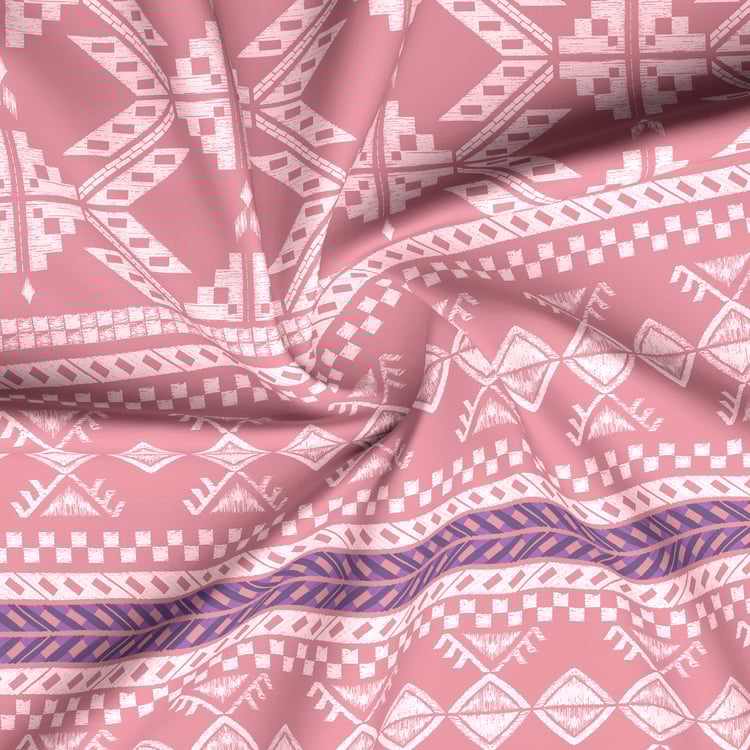 BOUTIQUE LIVING Valatia Gypsy Cotton 200TC Ethnic Print 3Pcs Super King Bedsheet Set