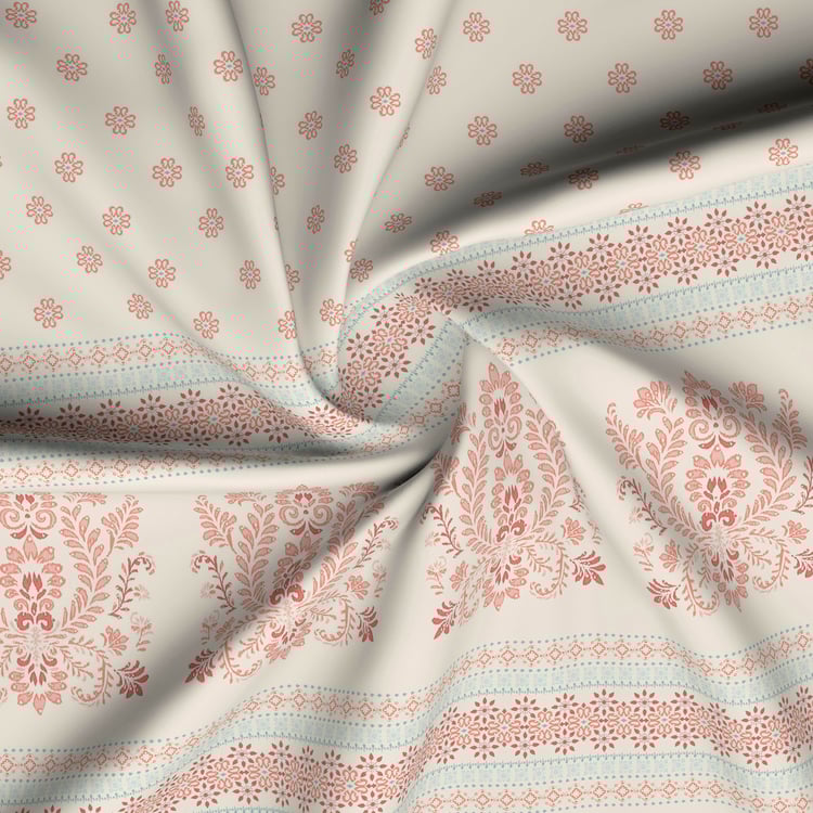 BOUTIQUE LIVING Valatia Gypsy Cotton 200TC Ethnic Print 3Pcs Super King Bedsheet Set