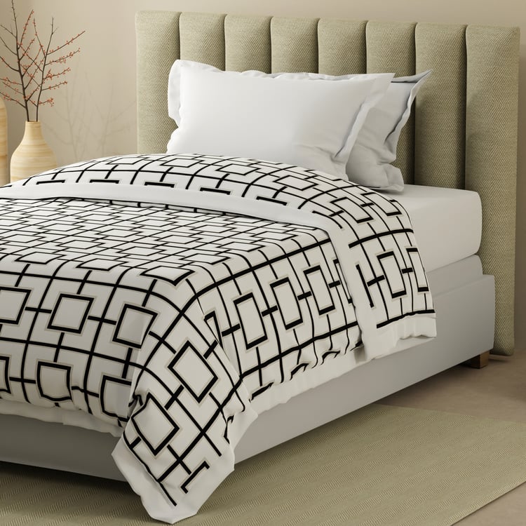 BOUTIQUE LIVING Haven Cotton Geometric Print Reversible Single Dohar