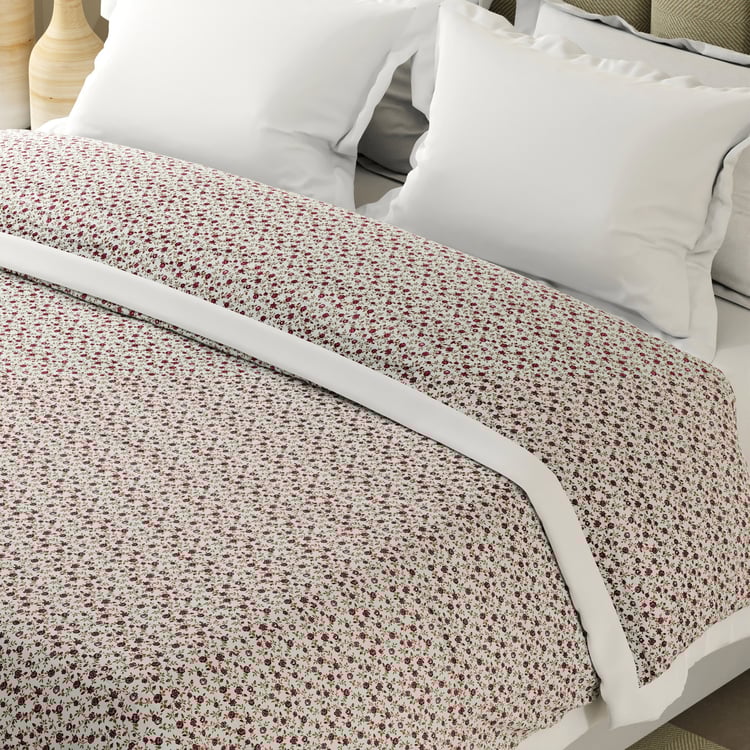 BOUTIQUE LIVING Haven Cotton Floral Print Reversible Double Dohar