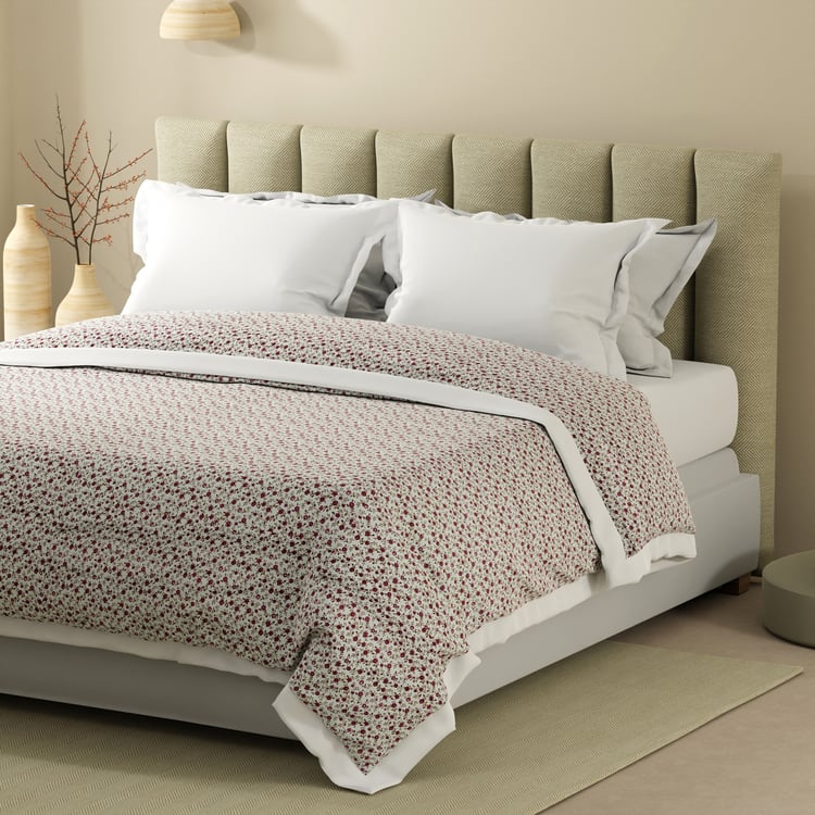 BOUTIQUE LIVING Haven Cotton Floral Print Reversible Double Dohar