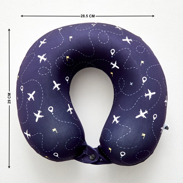 Granet Travel Aero Memory Foam Printed U-Neck Pillow