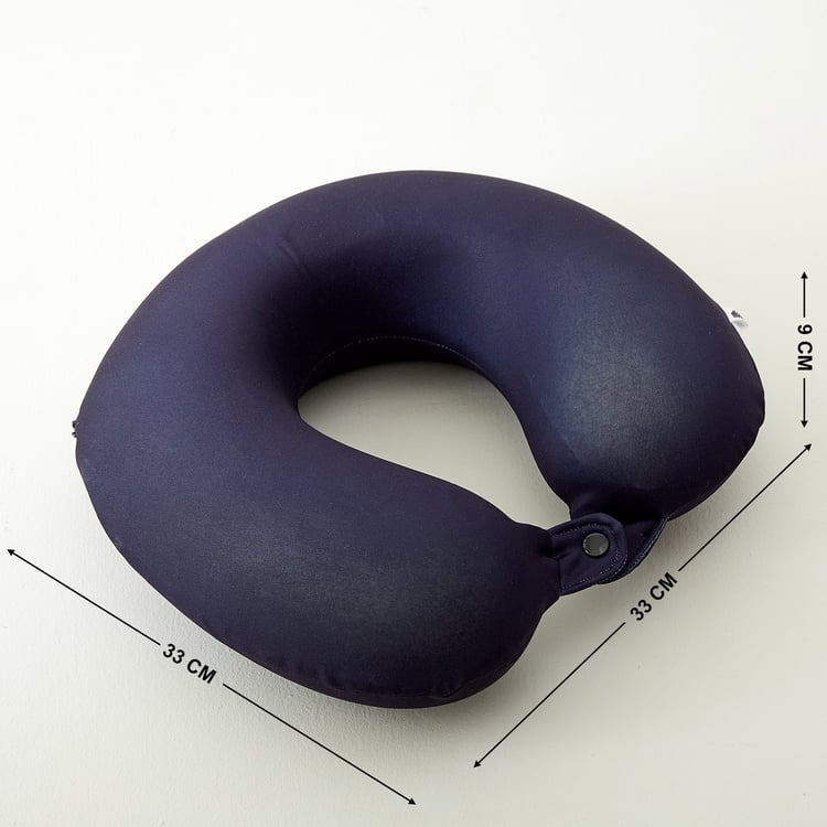 Garnet Travel Cobalt Memory Foam U-Neck Pillow
