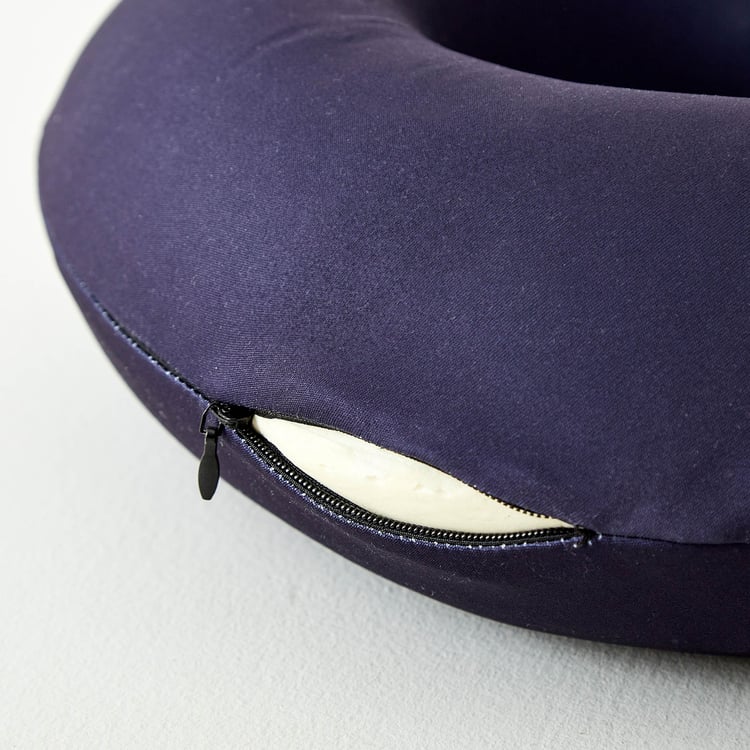 Garnet Travel Cobalt Memory Foam U-Neck Pillow