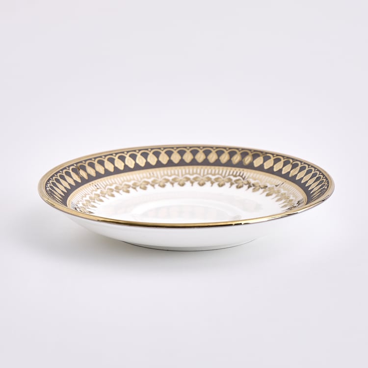 Midas Grisa Bone China Printed Cup and Saucer - 150ml