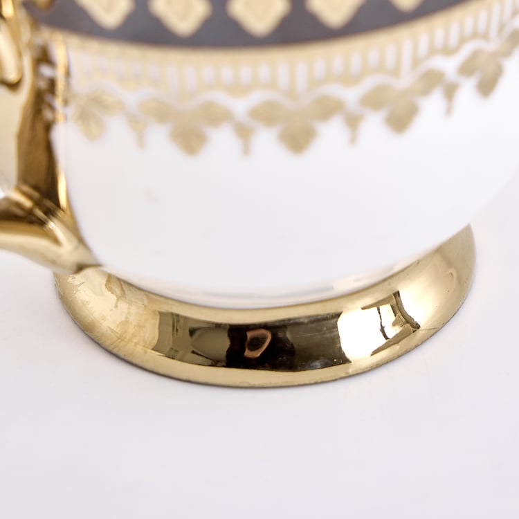 Midas Grisa Bone China Printed Cup and Saucer - 150ml