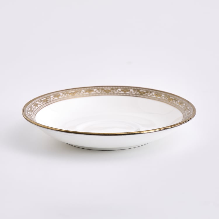 Midas Vellum Bone China Printed Cup and Saucer - 150ml