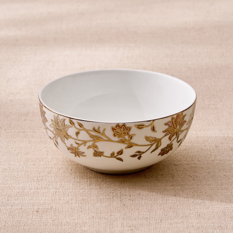Midas Bone China Floral Print Katori - 240ml