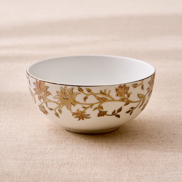 Midas Bone China Floral Print Katori - 240ml