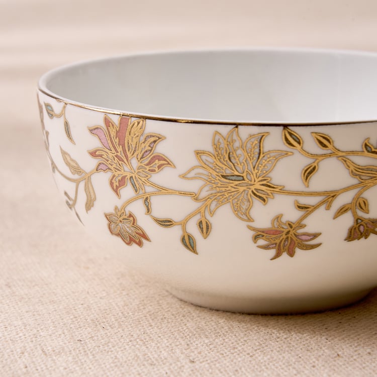 Midas Bone China Floral Print Katori - 240ml