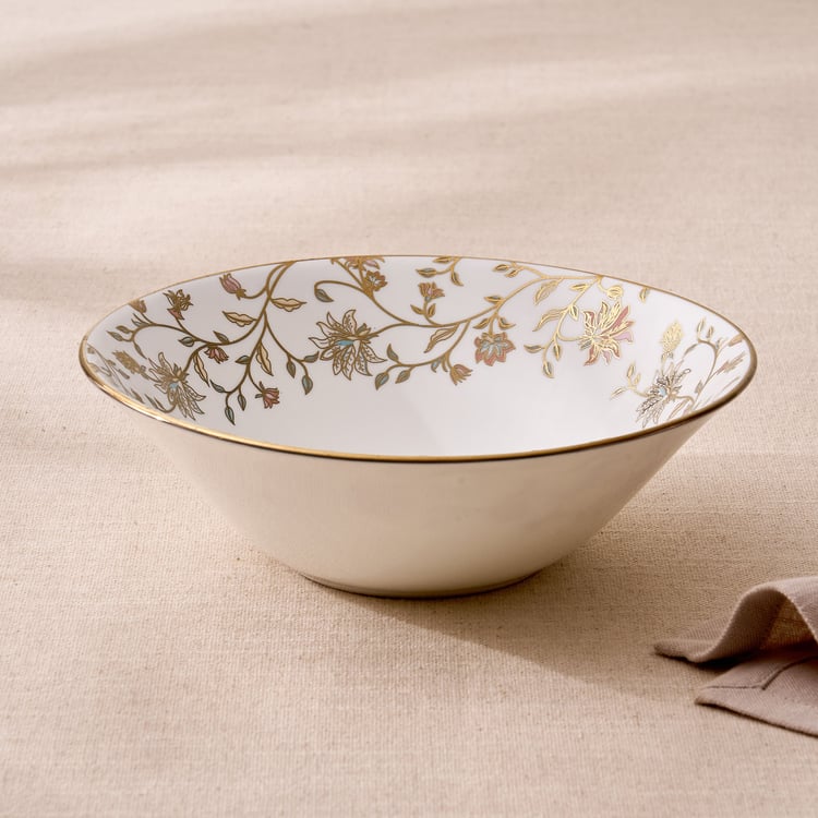 Midas Emily Bone China Floral Print Serving Bowl - 1L