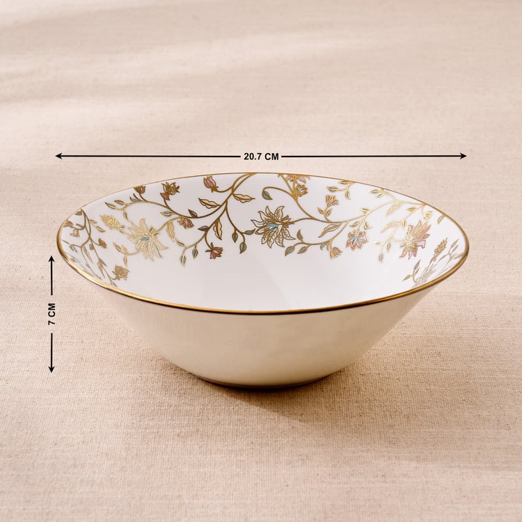 Midas Emily Bone China Floral Print Serving Bowl - 1L