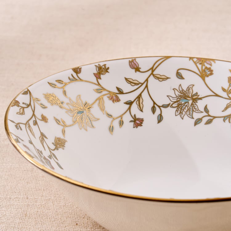 Midas Emily Bone China Floral Print Serving Bowl - 1L