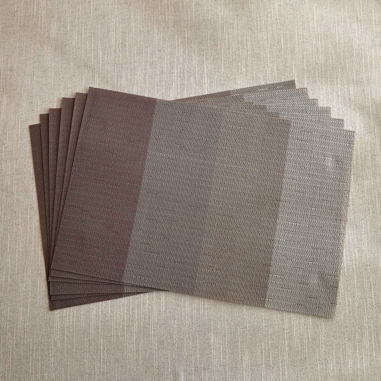 Eden Blocks Set of 6 PVC Striped Placemats