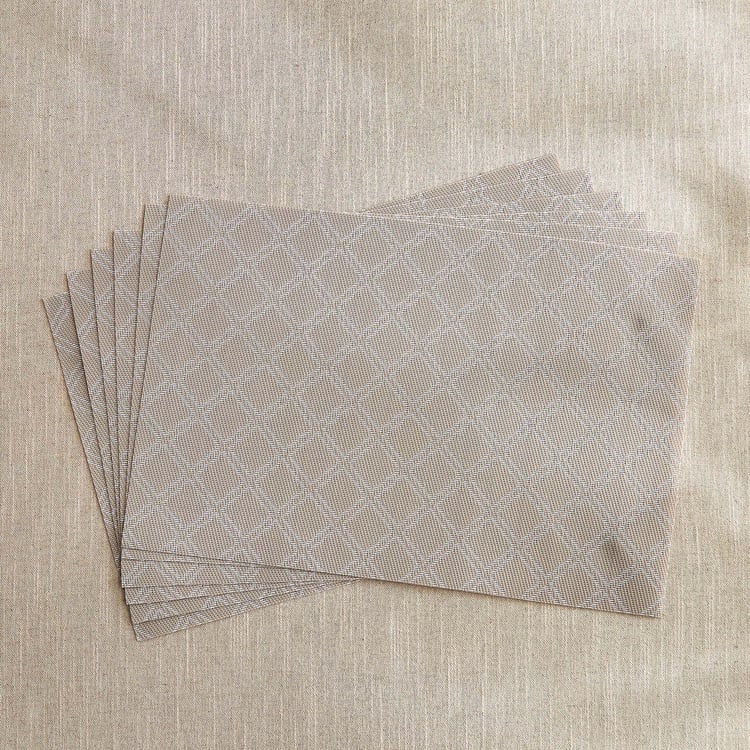 Eden Geometric Set of 6 PVC Placemats