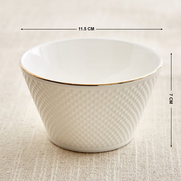 Zura Blanc Set of 3 Bone China Serving Bowl - 320ml