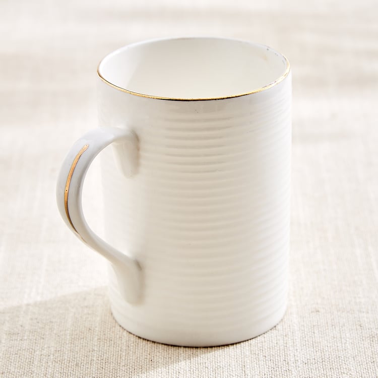Zura Linia Anne Set of 4 Bone China Coffee Mugs - 330ml