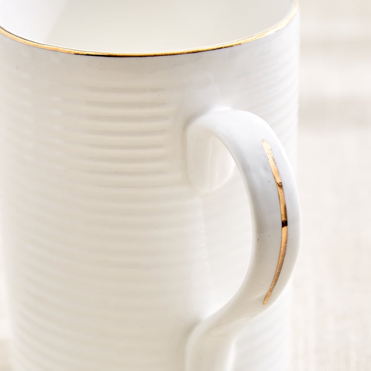 Zura Linia Anne Set of 4 Bone China Coffee Mugs - 330ml