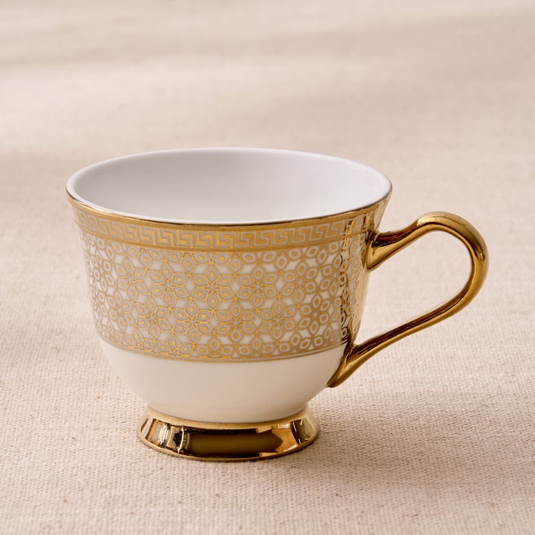 Midas Classic Bone China Printed Cup and Saucer - 150ml