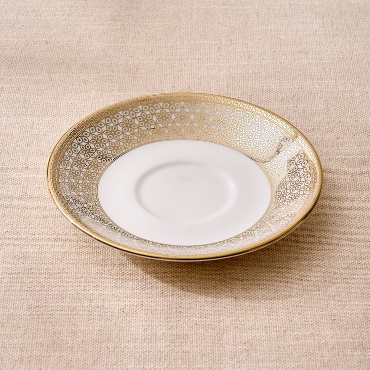 Midas Classic Bone China Printed Cup and Saucer - 150ml